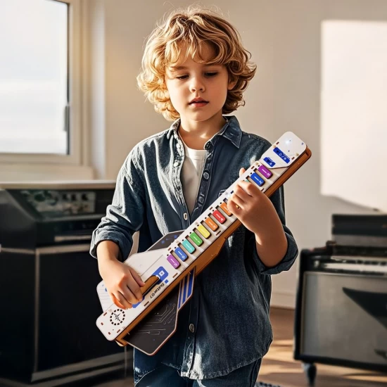 Joc constructie STEM DIY Chitara Electrica Interactiva TopBright