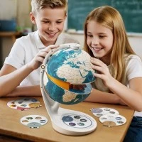 Joc STEM Glob pamantesc interactiv, TopBright, +6 ani