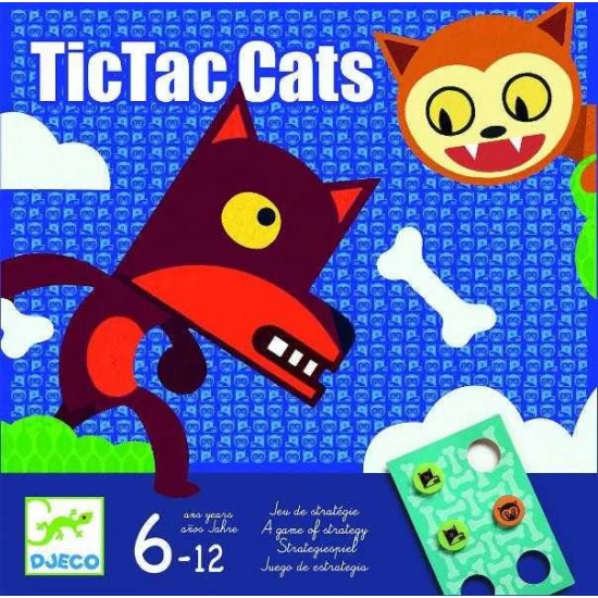 Joc TicTac Cats Djeco Joc TicTac Cats Djeco
