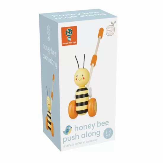 Jucarie de impins albinuta Orange Tree Toys Jucarie de impins albinuta Orange Tree Toys
