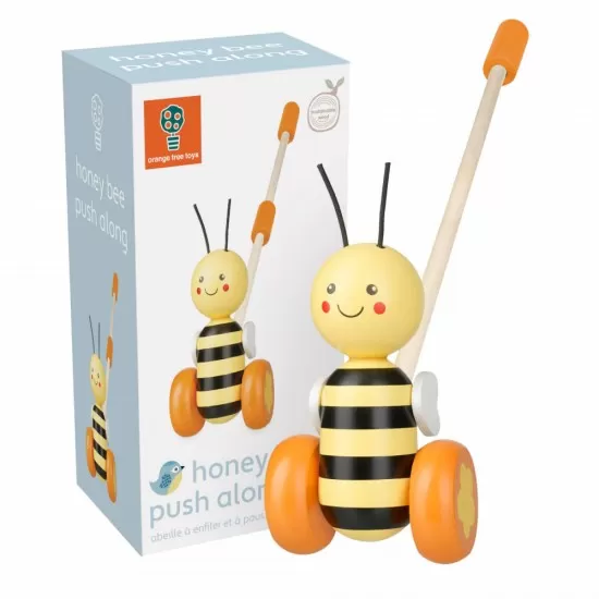 Jucarie de impins albinuta Orange Tree Toys Jucarie de impins albinuta Orange Tree Toys