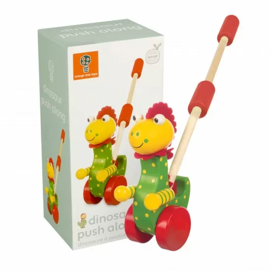 Jucarie de impins dinozaur Orange Tree Toys Jucarie de impins dinozaur Orange Tree Toys
