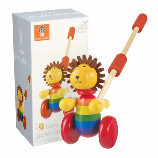 Jucarie de impins leu, Orange Tree Toys Jucarie de impins leu, Orange Tree Toys