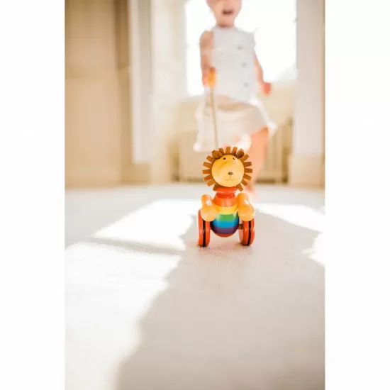Jucarie de impins leu, Orange Tree Toys Jucarie de impins leu, Orange Tree Toys