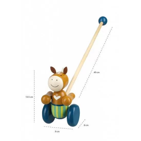 Jucarie de impins ponei Orange Tree Toys