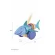 Jucarie de impins Rechinul Vesel Orange Tree Toys Jucarie de impins Rechinul Vesel Orange Tree Toys