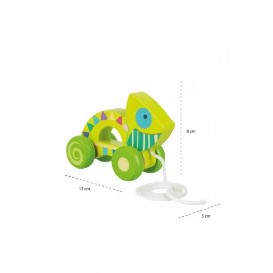 Jucarie de tras cameleon Orange Tree Toys Jucarie de tras cameleon Orange Tree Toys