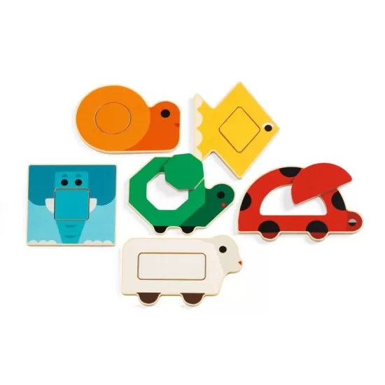 Set 6 puzzle Duobasic Djeco Set 6 puzzle Duobasic Djeco