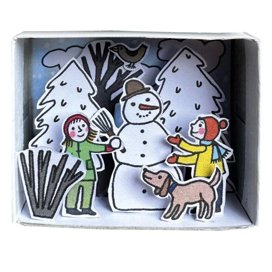 Kit creativ Joaca in padure iarna Fridolin