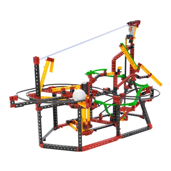 Kit STEM Circuite XL de reactii in lant traznite Fischertechnik 682 piese Kit STEM Circuite XL de reactii in lant traznite Fischertechnik 682 piese