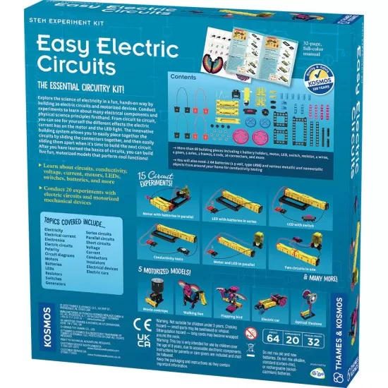 Kit STEM Construieste circuite electrice 64 piese