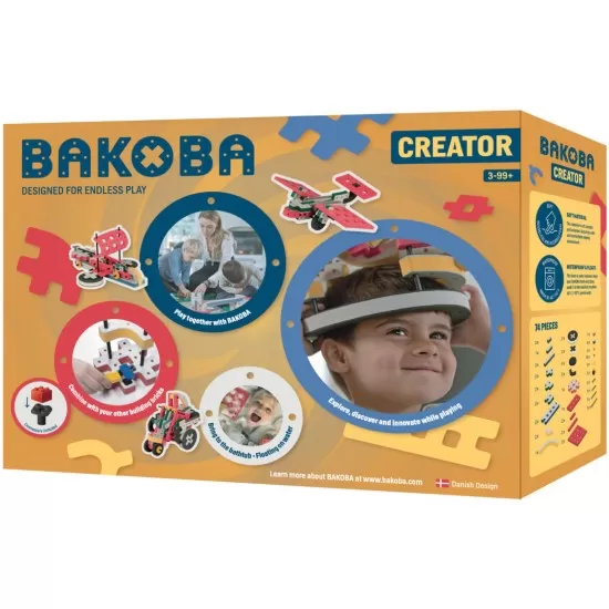 Kit STEM Creator Bakoba 74 piese Kit STEM Creator Bakoba 74 piese