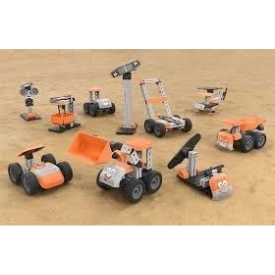 Kit constructie STEM 10 modele interactive Junior Max, Fischertechnik, +5 ani