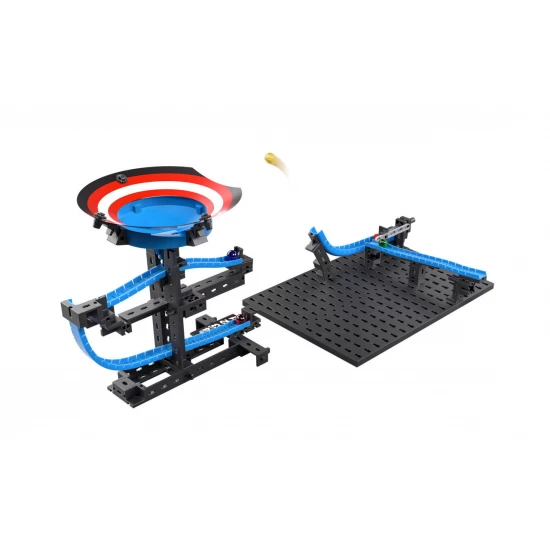 Kit STEM Cursa cu bile metalice Booster, Fischertechnik, 148 piese Kit STEM Cursa cu bile metalice Booster, Fischertechnik, 148 piese