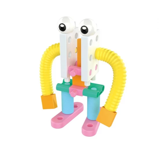 Kit STEM de construit cu tuburi flexibile, Gigo Toys, 27 piese Kit STEM de construit cu tuburi flexibile, Gigo Toys, 27 piese