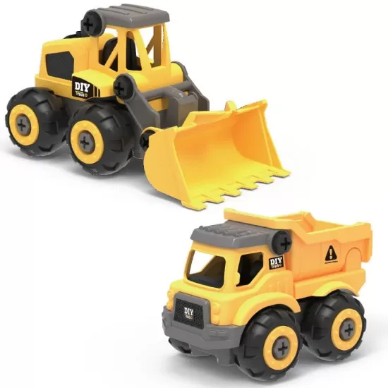 Kit STEM de construit Vehicule de santier 2 in 1, 40 piese