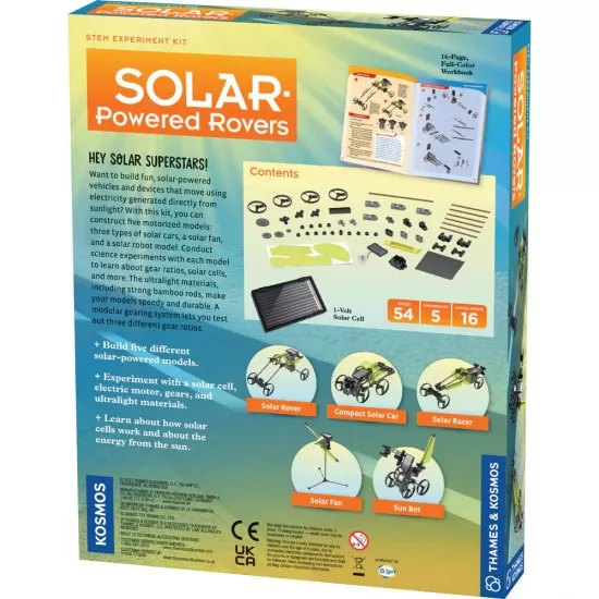 Kit STEM de contruit vehicule cu energie solara 54 piese Kit STEM de contruit vehicule cu energie solara 54 piese