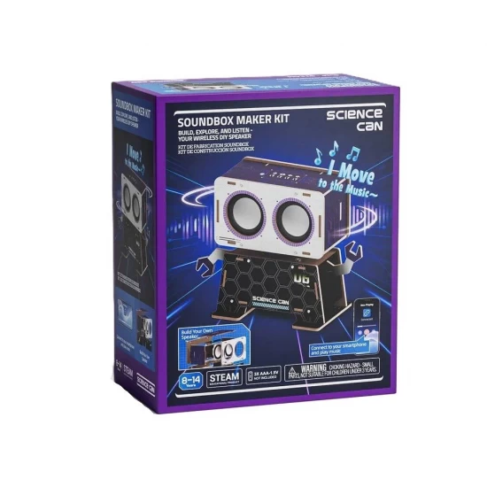 Kit asamblare STEM pentru copii, Difuzor bluetooth, TopBright, +8 ani