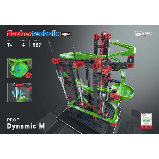Kit STEM Dynamic M, Fischertechnik, 550 piese Kit STEM Dynamic M, Fischertechnik, 550 piese