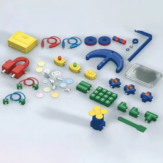 Kit STEM Electricitate si forta magnetica, Thames & Kosmos, 64 piese Kit STEM Electricitate si forta magnetica, Thames & Kosmos, 64 piese