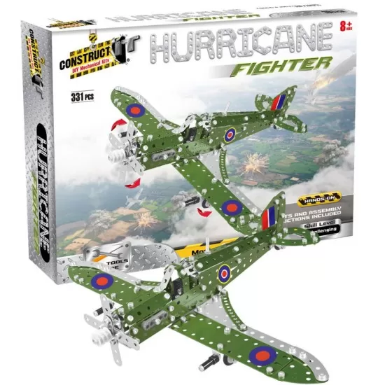 Kit constructie STEM Huricane fighter, nivel avansat, 331 piese