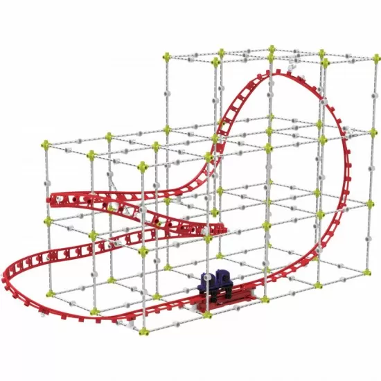 Kit constructie STEM - Inginerie pentru roller coaster 305 piese Kit constructie STEM - Inginerie pentru roller coaster 305 piese