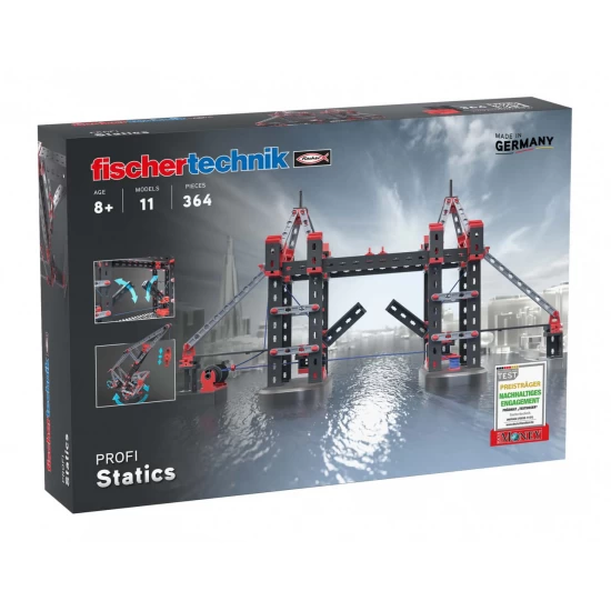 Kit STEM Inginerie structurala, Fischertechnik, 364 piese