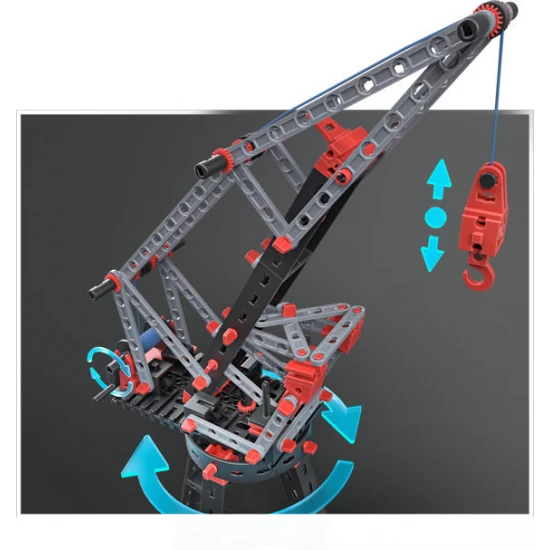 Kit STEM Inginerie structurala, Fischertechnik, 364 piese