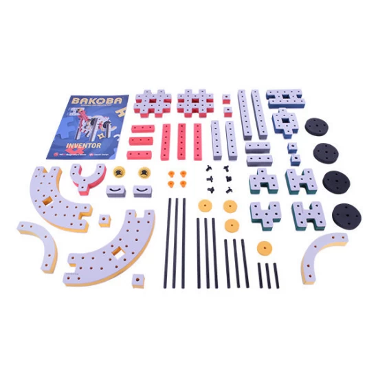 Kit constructie STEM Inventor, Bakoba, 65 piese Kit constructie STEM Inventor, Bakoba, 65 piese