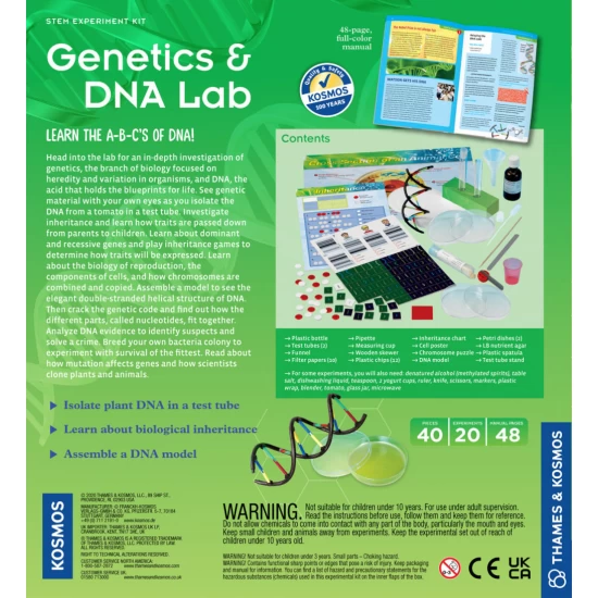 Kit STEM Laboratorul de genetica Thames & Kosmos Kit STEM Laboratorul de genetica Thames & Kosmos