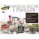 Kit STEM Locomotiva cu aburi și doua vagoane, nivel intermediar, 239 piese