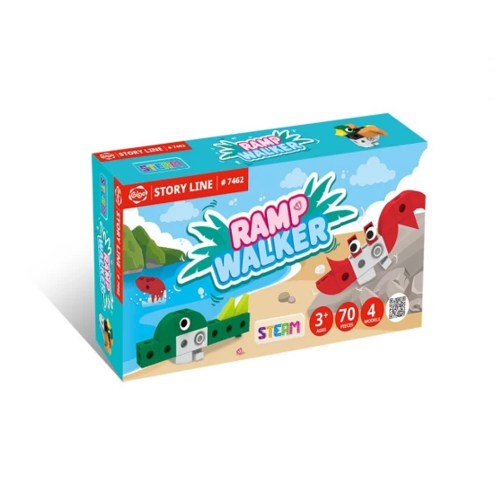 Kit constructie STEM, Mersul pe plan inclinat, Gigo Toys, 70 piese Kit constructie STEM, Mersul pe plan inclinat, Gigo Toys, 70 piese