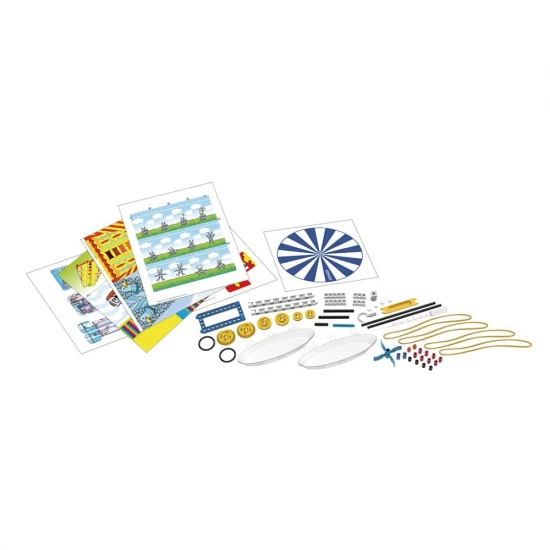 Kit constructie STEM, Primele principii ale fizicii aplicate, Gigo Toys, 56 piese Kit constructie STEM, Primele principii ale fizicii aplicate, Gigo Toys, 56 piese