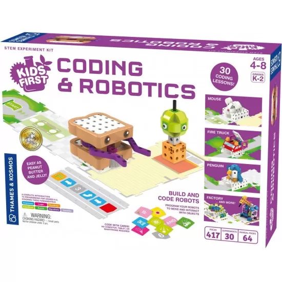 Kit STEM Primii pasi - Principii de codare si roboti 417 piese Kit STEM Primii pasi - Principii de codare si roboti 417 piese