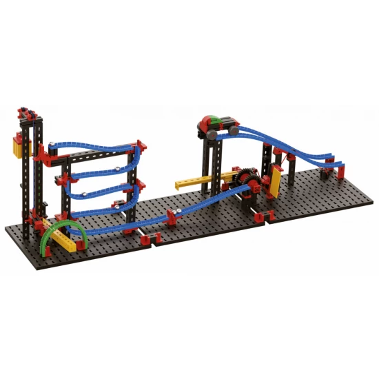 Kit constructie STEM Reactii in lant Fischertechnik 385 piese Kit constructie STEM Reactii in lant Fischertechnik 385 piese