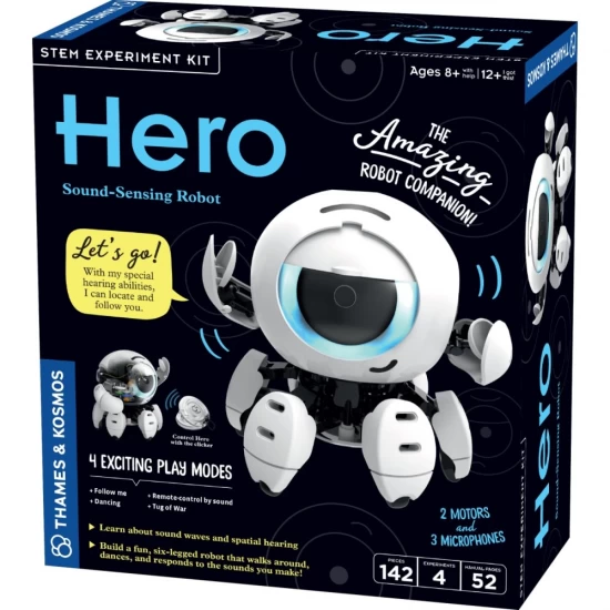 Kit constructie STEM Robot cu detectare sonora Thames & Kosmos 142 piese Kit constructie STEM Robot cu detectare sonora Thames & Kosmos 142 piese
