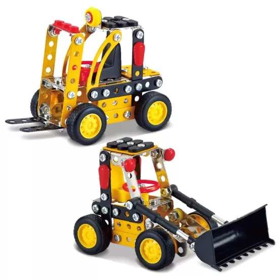 Kit STEM Vehicule de construcție 2 in 1, nivel incepator, 256 piese Kit STEM Vehicule de construcție 2 in 1, nivel incepator, 256 piese