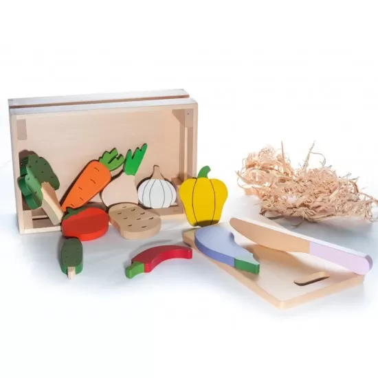 Jucarie handmade Marc Toys - Ladita cu fructe si legume Jucarie handmade Marc Toys - Ladita cu fructe si legume