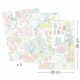 Mapa cu 3 postere de colorat motive japoneze Djeco Mapa cu 3 postere de colorat motive japoneze Djeco