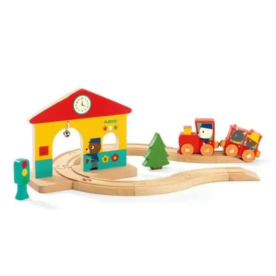 Mica statie de tren Djeco Mica statie de tren Djeco