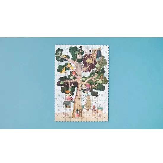 Micro Puzzle Londji 100 piese - Copacul anotimpurilor Micro Puzzle Londji 100 piese - Copacul anotimpurilor