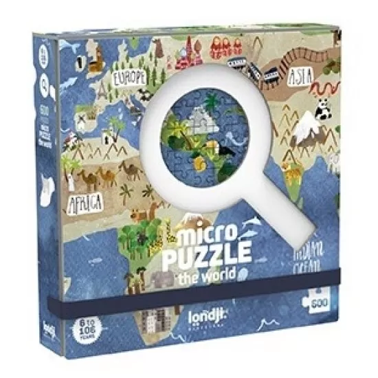 Micro puzzle Londji 600 piese - Continente Micro puzzle Londji 600 piese - Continente