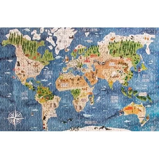 Micro puzzle Londji 600 piese - Continente Micro puzzle Londji 600 piese - Continente