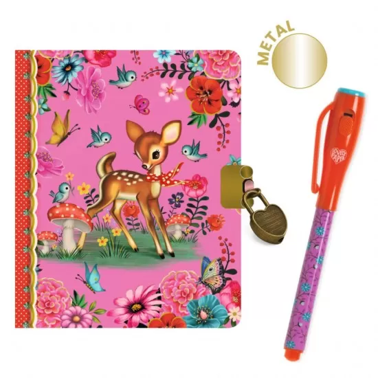 Micul Jurnal secret cu pix magic Fiona Djeco Micul Jurnal secret cu pix magic Fiona Djeco