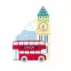 Mini puzzle din lemn autobuzul londonez Orange Tree Toys 4 piese Mini puzzle din lemn autobuzul londonez Orange Tree Toys 4 piese