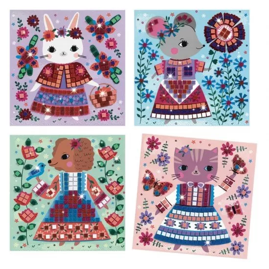 Set creativ mozaic Djeco - Animale de companie Set creativ mozaic Djeco - Animale de companie