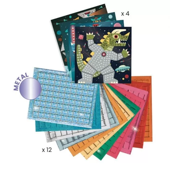 Set creativ mozaic Djeco - In spatiu