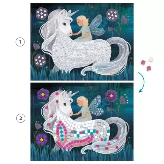 Set creativ mozaic Unicornul fermecat Djeco