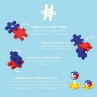 Set Nano Clics pentru constructori creativi 500 piese Clicformers