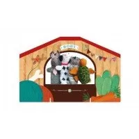 Set papusi tricotate pentru teatru cu papusi Animale Londji